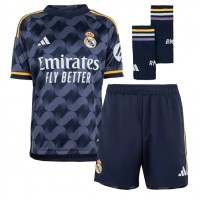 Camisa de Futebol Real Madrid Eduardo Camavinga #12 Equipamento Secundário Infantil 2023-24 Manga Curta (+ Calças curtas)